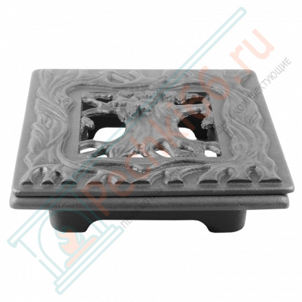 Решетка чугунная вентиляционная РВ-2 "Дуб" (Рубцовск-Литком)