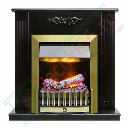 Каминокомплект Lumsden - Венге с электроочагом Danville Antique Brass FB2