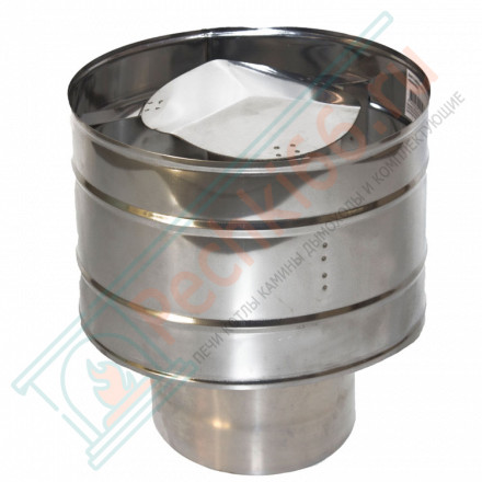 Оголовок с дефлектором (НЕРЖ-439/0,5-ОЦИНК/0,5) d-115/200 (УМК)