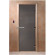 Стеклянная дверь для бани графит 2000х800 (DoorWood) в Перми