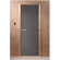 Стеклянная дверь для бани графит матовый, 2000х800 (DoorWood) в Перми