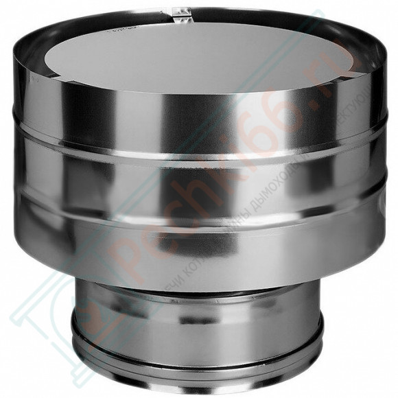 Дефлектор на трубу с изол (НЕРЖ-321/0,5-НЕРЖ-439/0,5) d-200/280 (Дымок-Lux) в Перми