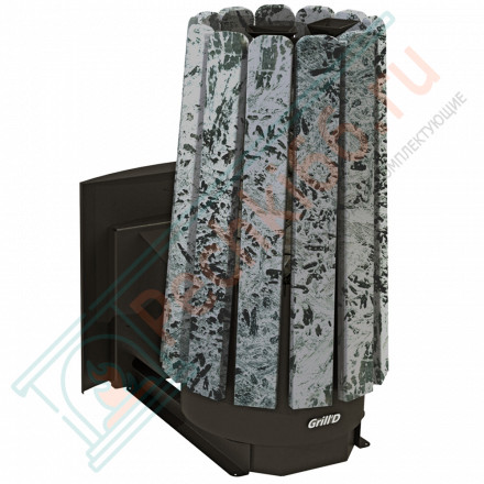 Дровяная банная печь Grill'D Cometa 180 Vega Window, Stone (Серпентинит)