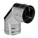 Отвод 90° без изол (НЕРЖ-321/0,5) d-150 (Дымок-Lux)