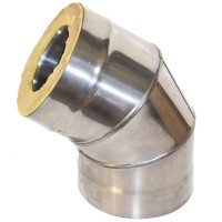 Сэндвич-отвод 135° (НЕРЖ-439/1,0-ОЦИНК/0,5) d-160/220 (УМК)