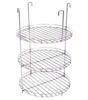 Этажерка 3х ярусная с бортиком d-290 мм (Россия)