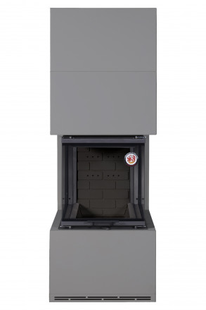 Камин Родос 900 ГРАФИТ, шамот черный (ЭкоКамин)