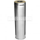 Сэндвич труба для дымохода L=1м (НЕРЖ-430/0,8-НЕРЖ-430/0,5) d-130/200 (Ferrum HF) Сэндвич труба для дымохода L=1м (НЕРЖ-430/0,8-НЕРЖ-430/0,5) d-130/200 (Ferrum HF)