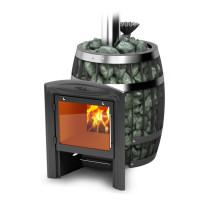 Печь для бани Саяны 2 ЗК  Carbon Витра (T.M.F)