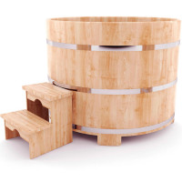 Купель кедровая круглая 120х120х120 (НКЗ)