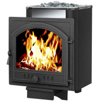 Чугунная печь для бани Сенсация 28 Антрацит 205 (Везувий) до 30 м3