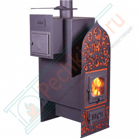 Дровяная банная печь Хохлома (Тройка) до 18 м3