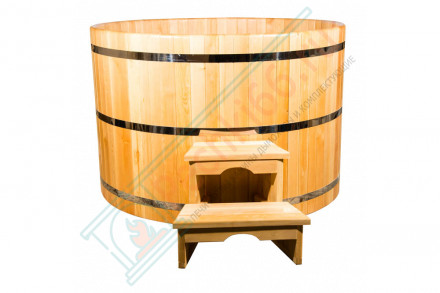 Купель кедровая круглая 200х200х100 (НКЗ)