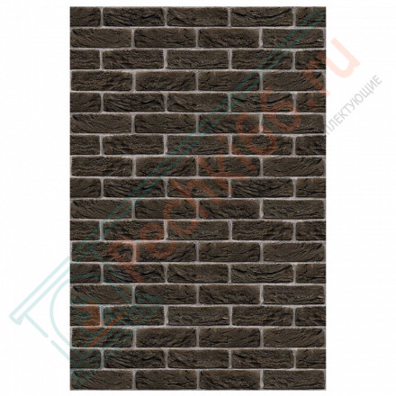 Плита ФАСПАН Коричневый №1001 Вертикаль 9 мм 1200х600мм (Везувий)