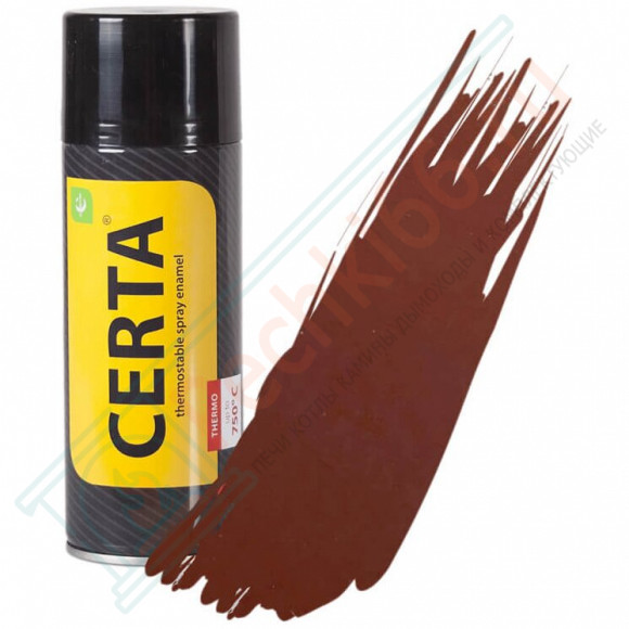 Термостойкая краска аэрозоль 0,52л, красно - коричневый, +500°С (Certa) в Перми