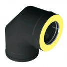 Отвод 90° V50R с изол (AISI-310S/0,8-ОЦИНК-RAL/0,5) d-104/200 (Вулкан-Cerablanket)