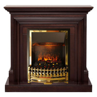 Электрический Каминокомплект Bradford - Темный дуб с очагом Atherton
