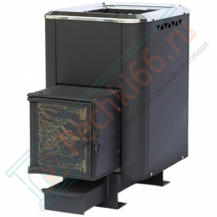 Чугунная банная печь Сибирь-18, конвекционная, с чугунной дверцей (НМК)