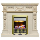 Каминокомплект Corsica - Слоновая кость с патиной (Ширина 1100) с электрическим очагом Danville Antique Brass FB2 Каминокомплект Corsica - Слоновая кость с патиной (Ширина 1100) с электрическим очагом Danville Antique Brass FB2
