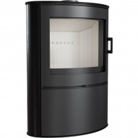 Печь-камин KOZA AB/S/2/KAFEL, черный (Kratki)