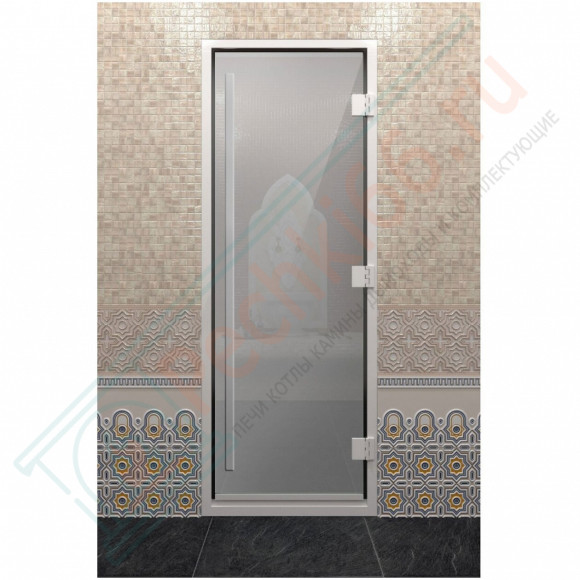 Стеклянная дверь DoorWood «Хамам Престиж Сатин» 1900х700 мм в Перми