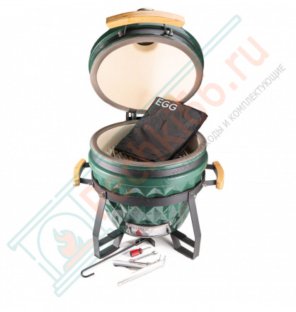 Керамический гриль Diamond Egg S зеленый