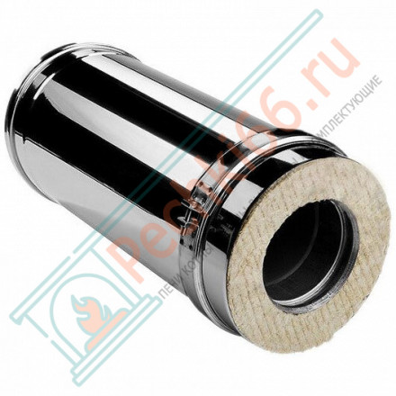 Сэндвич труба V50R с изол L=500 (AISI-321/0,5-ОЦИНК-RAL/0,5) d-150/250 (Вулкан)