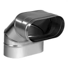 Отвод 90° VOG по широкой стороне (AISI-321/0,5) 100х200мм (Вулкан)