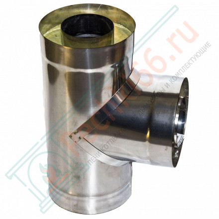 Сэндвич-тройник 90° (НЕРЖ-439/1,0-ОЦИНК/0,5) d-120/200 (УМК)