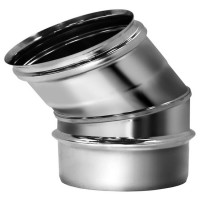 Отвод одностенный 30° (AISI-321/0,8мм) d-150 (Вулкан)