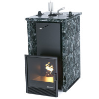 Печь для бани Сочи в трёхстороннем кожухе из пироксенита (ИзиСтим)