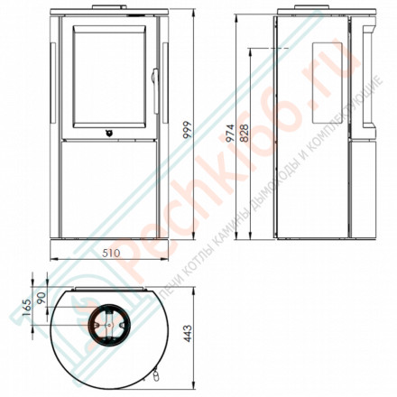Печь-камин Lyon (Varde)