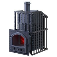 Чугунная печь для бани Гефест GFS-ЗК 40 (П) Ураган (ТехноЛит)