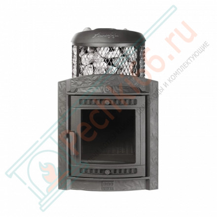 Печь для бани Атмосфера L+, усиленная каменка, комбинированная облицовка талькохлорит (ProMetall)