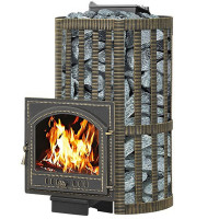 Чугунная печь для бани Ураган Ковка 28 205 (Везувий) до 30 м3