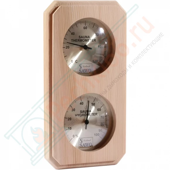 Термогигрометр вертикальный 221-THVD, кедр (Sawo)