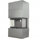 Камин Родос 800 графит черный шамот (ЭкоКамин)