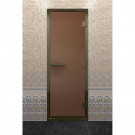 Дверь для хамама в бронзовом профиле, бронза матовая 190x80 (DoorWood) Дверь для хамама в бронзовом профиле, бронза матовая 190x80 (DoorWood)