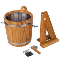 Обливное устройство 12л. с нержавеющей вставкой, Дуб (Woodson)