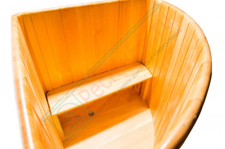 Купель кедровая угловая 130х130х120 (НКЗ)