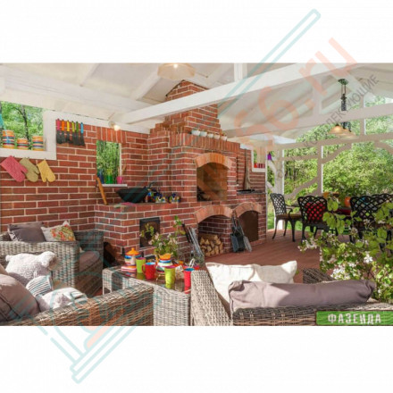 Плитка прямая Шамот мини (0.96 м2 в коробке) (Терракот)