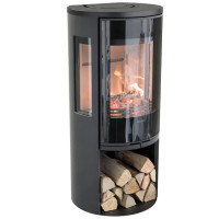 Печь-камин 556G:1 Style, верх чугун, цвет черный (Contura)