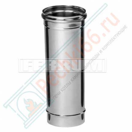 Дымоход L=0,5м (НЕРЖ-430/0,5) d-120 (Ferrum GS)