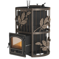 Чугунная печь для бани Эверест 24 закрытая каменка (280) (Everest)