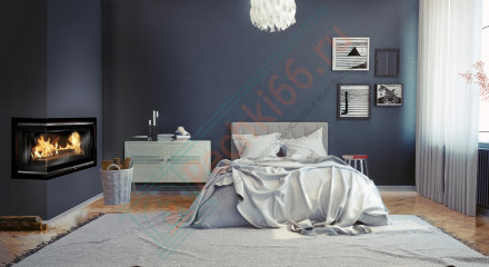 Чугунная топка W16 LB, с левым стеклом 14.7 kW (Kaw-Met)