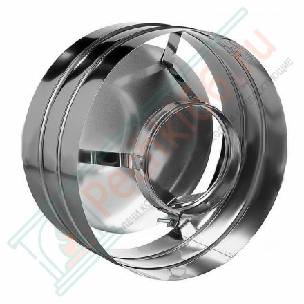 Зонт с ветрозащитой без изол (НЕРЖ-321/0,5) d-250 (Дымок-Lux)