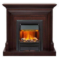 Электрический Каминокомплект Bradford - Темный дуб с очагом Brookline Black