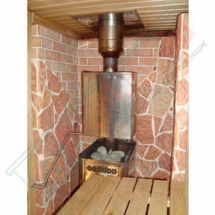 Плитка прямая Скол дерева Макси (0.8 м2 в коробке) (Терракот)