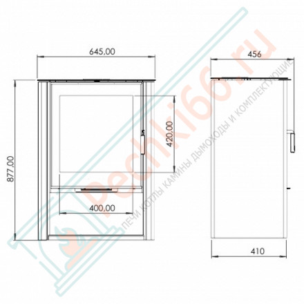 Печь-камин Севан 7В (Мета-Бел)