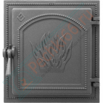 Дверца печная чугунная 271, антрацит (Везувий)